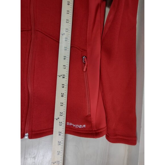 Womens Spyder Sweater Red Zip Up Size Small US Ski Team Label - Picture 6 of 14
